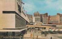 Birmingham Civic Centre The Times Newspaper Advert Market Stalls 1970s Postcard