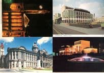 Birmingham Council House at Night Theatre 4x Postcard s