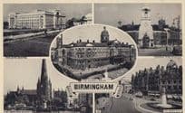 Birmingham Fire Station Colmore Row Civic Centre Real Photo Postcard