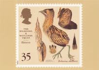 Bittern Bird Wildfowl & Wetlands Trust Stamp Ltd Edn Postcard