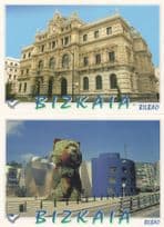 Bizkaia Giant Teddy Bear 2x Bilboa Spain Postcard s