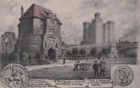 Blackgate Castle Old Coin Of Rufus Newcastle Phillimore Old Postcard