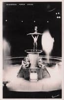 Blackpool Circus Acrobat Ballerina Strongman Real Photo Old Postcard