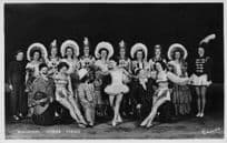 Blackpool Tower Circus Clowns Curtain Call All Performers Old Postcard