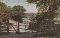 Blackroot Pool Sutton Park Coldfield Birmingham Entrance Gate Antique Postcard