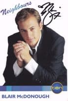 Blair McDonough Neighbours Hand Signed Cast Card Photo