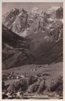 Blick Mieders Talfes Kaikkogel Austria Old Real Photo Postcard