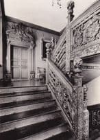 Blithfield Staffordshire Curved Staircase Vintage Real Photo Postcard