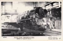 Blue Star Train 35010 Preserved & Rebuilt Pamlin Prints Railway RPC Postcard