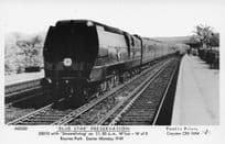Blue Star Train at Waterloo Station in 1949 Pamlin Prints Railway RPC Postcard