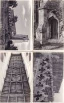 Blythburgh Church Interior & Grounds 4x Rare Old RPC Postcard s