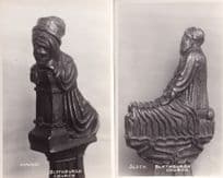 Blythburgh Church Sloth Hypocrisy 2x Mint Old RPC Postcard s