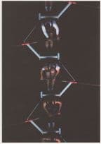 Boat Rowers Rowing At Night Theme Park Style German Aerial Postcard