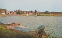 Boating Lake Sailing Boats St Osyth Nr Clacton On Sea Essex Rare 1970s Postcard