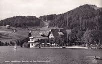 Boats at Hotel Seerose Fuschl An Sees Austria Postcard