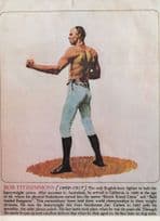 Bob Fitzsimmons Heavyweight Champion Boxer Museum Painting Postcard