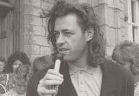 Bob Geldof of The Boomtown Rats Punk Rock Band Postcard