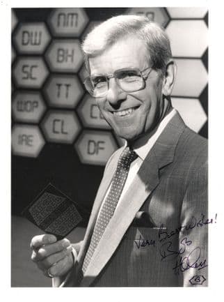 Bob Holness Blockbusters Quiz Show 10x8 Hand Signed Photo