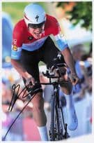 Bob Jungles Luxembourg Cyclist at 2018 Tour De Britain 12x8 Hand Signed Photo
