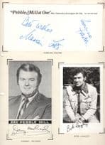 Bob Langley Donny McLeod Pebble Mill Hand Signed Mounted Autograph s