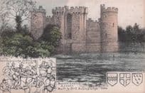 Bodiam Castle Sussex Sir Dalyngrudge Battle Phillimore Old Postcard