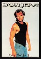 Bon Jovi Keep The Faith Heavy Rock Poster Postcard