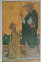 Bonifacio Bembo Saint Peter Veneration Pigello Portinari Italy Painting Postcard
