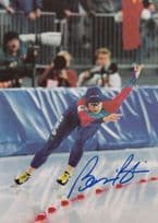 Bonnie Blair Ice Skating Champion Original Hand Signed Photo