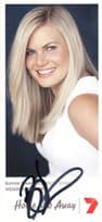 Bonnie Sveen Ricky Sharpe Home & Away Hand Signed Cast Photo