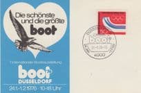 Boot Dusseldorf 1976 German First Day Cover