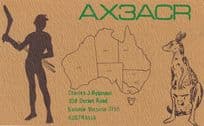 Boronia Victoria Amateur Radio Australian Map 1970s QSL Card
