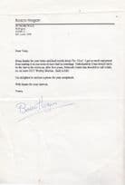 Bosco Hogan Ballykissangel Hand Signed Letter Ephemera