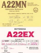 Botswana Gaborone 2x QSL Radio Card s