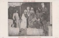 Botticelli Venus & The Three Graces Italian Louvre Gallery Painting Postcard