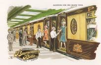 Bournemouth Belle Train Alighting For Grand Tour Postcard