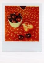 Bowl Of Grapes Apple Fruit Award Analog Film Photo Postcard
