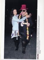 Boy George With Family After 2008 Concert 10x8 PB French Press Photo