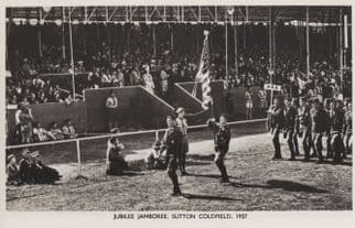 Boy Scouts Parade Procession Jubilee Jamboree Sutton Coldfield 1957 Old Postcard