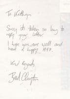 Brad Clayton Londons Burning TV Show Hand Signed Written Private Letter