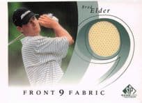 Brad Elder Front 9 Fabric 2002 Upper Deck Authentic Shirt Card
