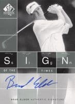Brad Elder Sign Of The Times Hand Signed 2002 SP Golf Autograph Card