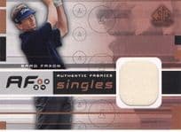Brad Faxon Authentic Fabrics Singles 2003 Upper Deck Worn Golf Shirt Card
