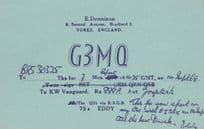 Bradford Amateur Radio QSL Shortwave Joystick Antenna 1940s Postcard