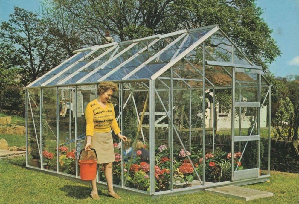 Bradford Greenhouse Garden Centre Showrooms Advertising Postcard