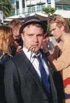 Brady Corbet Thunderbirds Film 12x8 Giant Hand Signed Photo