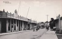 Bragaweg Shops Transport Indonesia Real Photo Vintage Postcard