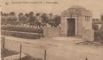 Brandhoek Military Cemetary Belgium Old Postcard