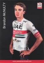 Brandon McNulty Champion Cyclist Sports UEA EmiratesT eam Postcard