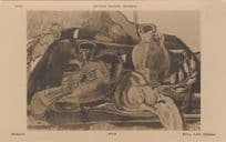 Braque Still Life Painting Millbank National Gallery Old Postcard