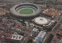 Brazil Mario Filho Stadium Football Map Aerial Photo Postcard